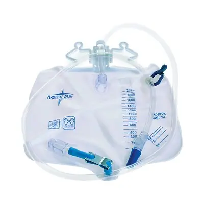 Medline - DYND15203 Medline® Urinary Drain Bag With Metal Clamp