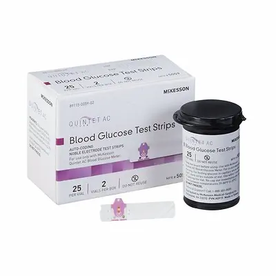 McKesson Brand - 5059 Quintet AC® Blood Glucose Test Strips