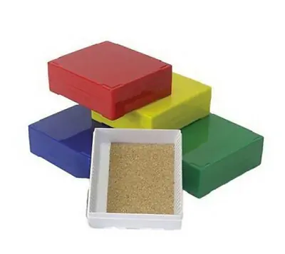 Azer Scientific - ES3250 Slide Storage Box 25 Slides, Blue For Microscope Slides