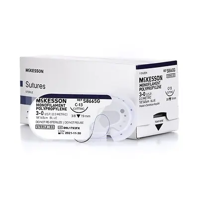McKesson Brand - S8665G McKesson Suture with C-13 Needle