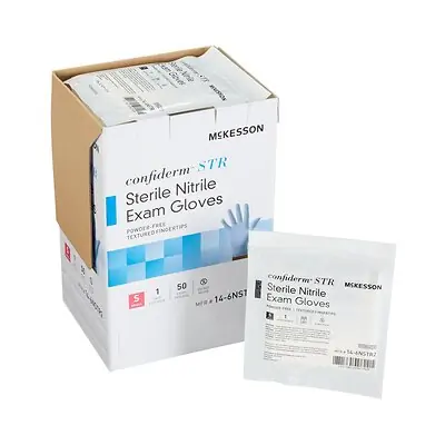 McKesson Brand - 14-6NSTR2 McKesson Confiderm® STR Nitrile Exam Glove