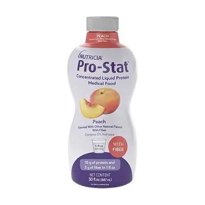 Nutricia North America - 188276 Oral Supplement Pro-Stat® with Fiber Peach Flavor Liquid 30 oz. Bottle