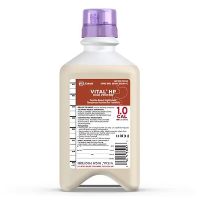 Abbott Nutrition - 63081 Vital® High Protein Peptide-Based Therapeutic Nutrition for Tolerance