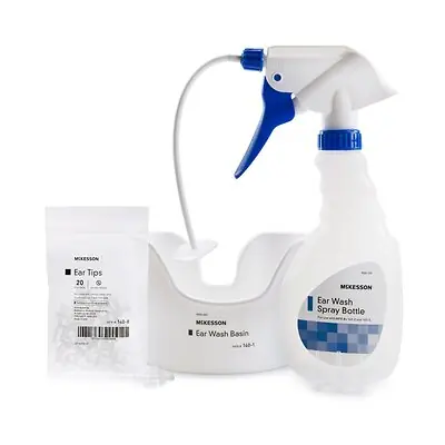 McKesson Brand - 140-3 McKesson Ear Wash System Kit Spray Bottle with Flexible Tube and 23 Ear Tips