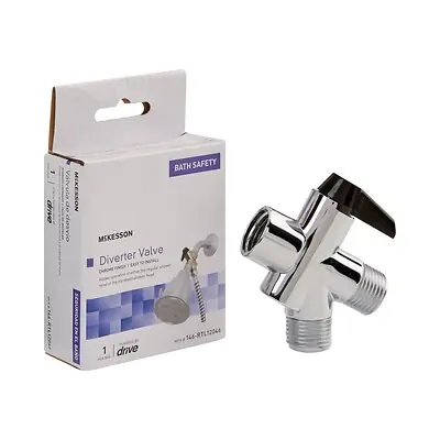 McKesson Brand - 146-RTL12046 McKesson Diverter Valve for Handheld Shower Spray or Shower Massager