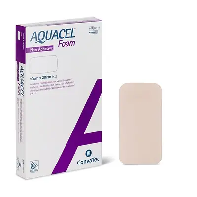 ConvaTec - 421151 Aquacel® Silicone Adhesive with Border Silicone Foam Dressing