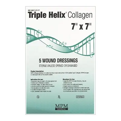 MPM Medical - MP00377 Collagen Dressing Triple Helix® 7 X 7 Inch Square Sterile