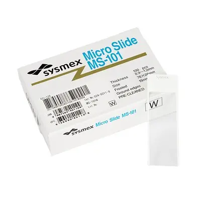 Sysmex America - 02403118 Microscope Slide Micro Slide 26 X 76 mm Frosted End