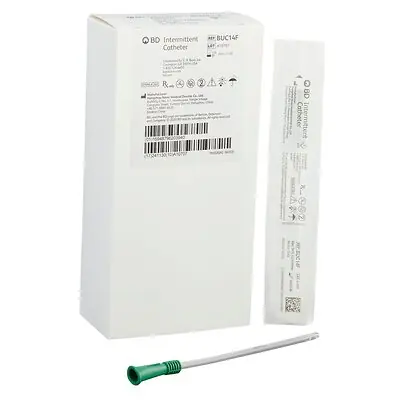 Bard - BUC14F Urethral Catheter BD™ Straight Tip Uncoated PVC 14 Fr. 6 Inch Length