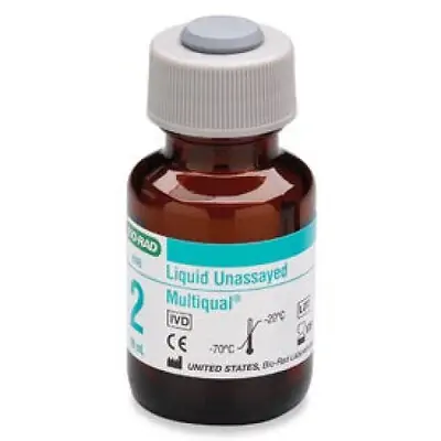 Bio-Rad Laboratories - 698 Unassayed Control Multiqual® Multiple Analytes Level 2 12 X 10 mL