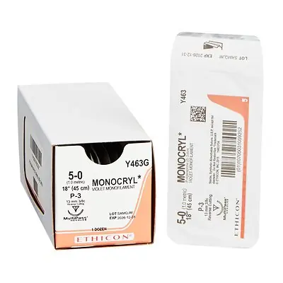 J & J Healthcare Systems - Y463G Monocryl™ Suture with Needle
