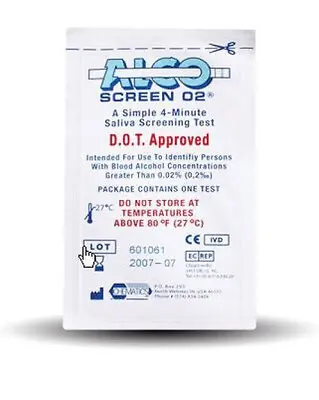 Chematics - 56288 Alco-Screen® .02 Rapid Test