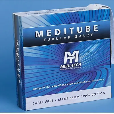 Medi-Tech International - MTTG320 Tubular Retainer Dressing Meditube™ White Cotton Size 2 1 Inch X 50 Yard Large Finger / Toe NonSterile
