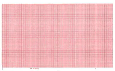 Nissha Medical Tech - 7G32016653 Recording Chart Paper Burdick™ Z-Fold Red Grid