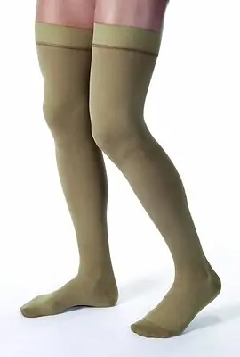 BSN Medical - 115405 Compression Stocking Jobst® for Men Thigh High Medium Khaki Closed Toe