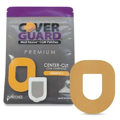 Veridian Healthcare LLC - 101-300T Sensor Overpatch CoverGuard Tan For Omnipod 5 Sensor