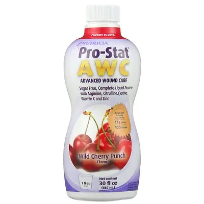 Nutricia North America - 78382 Pro-Stat® AWC Wild Cherry Punch Complete Liquid Protein