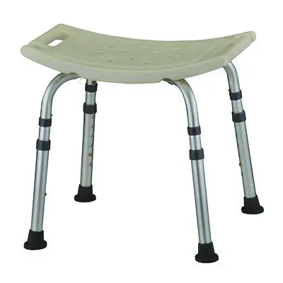 Nova Ortho-Med - 9121-R Shower Chair Nova Without Arms Aluminum Frame Without Backrest 20 Inch Seat Width 300 lbs. Weight Capacity