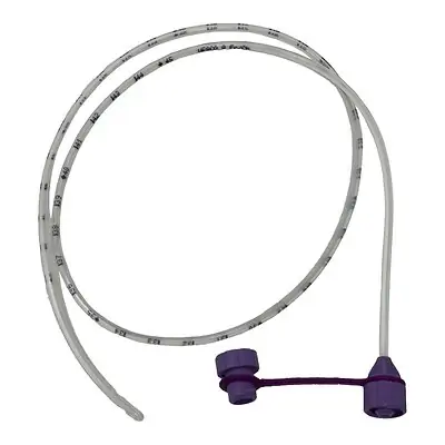 Vesco Medical - VED-86006EO Pediatric Nasogastric Feeding Tube with ENFit® Connector 6 Fr. 24 Inch Tube Polyurethane Sterile