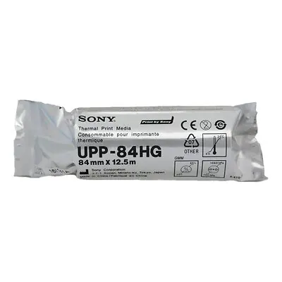 S & W Healthcare - UPP-84HG Thermal Printer Paper Sony® 104 Prints 84 mm X 12-1/2 Meter Black / White