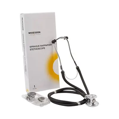 McKesson Brand - 01-641BKGM McKesson Lumeon Sprague Rappaport Stethoscope Double Lumen Black 641BKGM