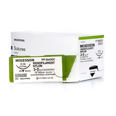 McKesson Brand - S663GX McKesson Suture with C-14 Needle