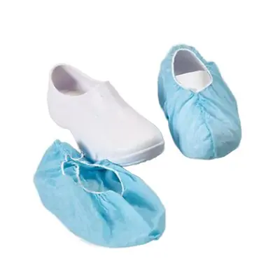 Health Care Logistics - 12081 Shoe Cover One Size Fits Most Shoe High Nonskid Sole Blue NonSterile