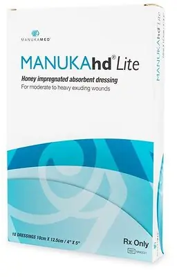 Manukamed - MM0031 Honey Impregnated Wound Dressing MANUKAhd Lite® Rectangle 4 X 5 Inch Sterile