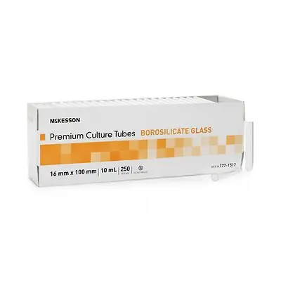 McKesson Brand - 177-1512 McKesson Plain Glass Test Tube