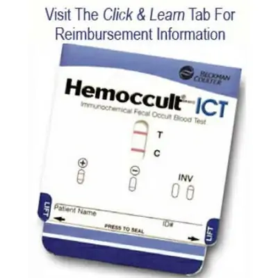 Hemocue - 395067 Cancer Screening Test Kit Hemoccult® ICT Fecal Occult Blood Test (iFOB or FIT) 20 Tests CLIA Waived