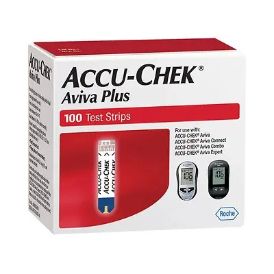 Roche Diabetes Care - 06908268001 Accu-Chek® Aviva Plus Blood Glucose Test Strips