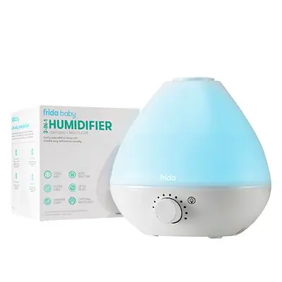 Fridababy LLC - 100000051 Humidifier with Deiffuser and Nightlight BreatheFrida 0.5 Gallon Tank Adult / Pediatric