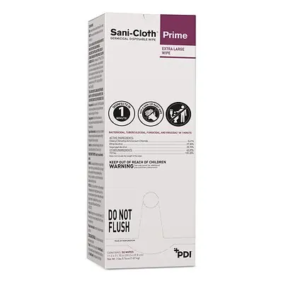 Professional Disposables - U13195 Sani-Cloth® Prime X-Large Germicidal Disinfectant Wipes