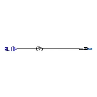 McKesson Brand - MS938 IV Extension Set McKesson Needle-Free Port Small Bore 14 Inch Tubing Without Filter Sterile