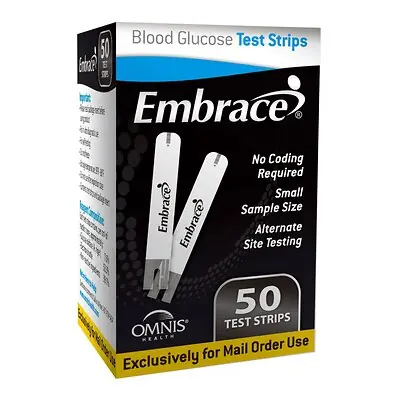 Omnis Health - APX02AB0202MO Embrace® Blood Glucose Test Strips