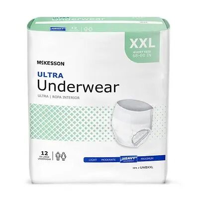 McKesson Brand - UWBXXL McKesson Ultra Heavy Absorbent Underwear