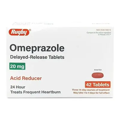 Major Pharmaceuticals - 00536132213 Omeprazole Magnesium 20 mg Tablet 42 Tablets