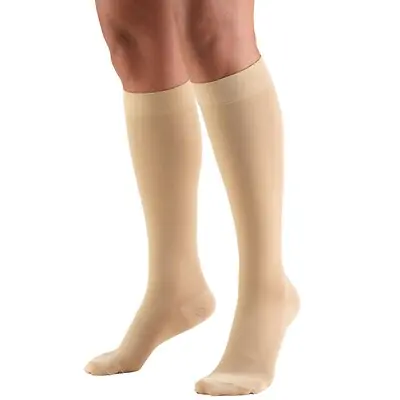 Truform - 8865-BG-MED Compression Stocking Truform® Knee High Medium Beige Closed Toe