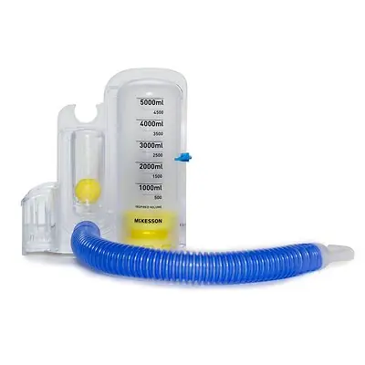 McKesson Brand - 16-VOL5000 Volumetric Incentive Spirometer McKesson LUMEON™ Adult 5000 mL Without One Way Valve