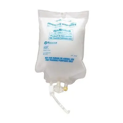 Wallcur - 253LP Clinical Training Medication Practi-TPN Bag with Lipids™ Liquid I.V. Bag 1000 mL