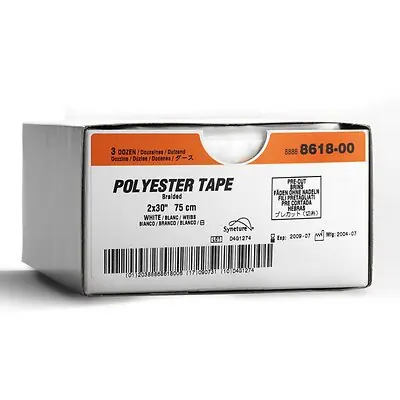 Covidien - 88868618-00 Retraction Tape Covidien™ Tape White Polyester NonRadiopaque Sterile 1/8 X 30 Inch