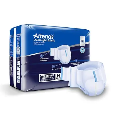 Attends Healthcare Products - DDEW20 Attends® Briefs with Overnight Protection