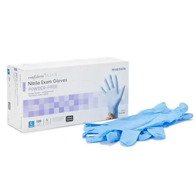 McKesson Brand - 14-678C McKesson Confiderm® 6.5CX Nitrile Extended Cuff Length Exam Glove