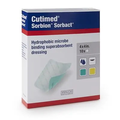 BSN Medical - 7269808 Cutimed® Sorbion Sorbact® Super Absorbent Antimicrobial Dressing
