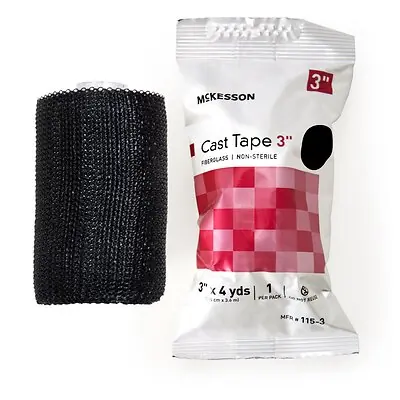 McKesson Brand - 115-3A McKesson Black Cast Tape
