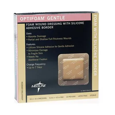 Medline - MSC2066EP Optifoam® Gentle Foam Dressing