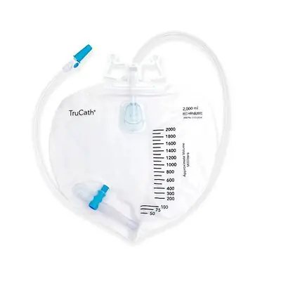 HR Healthcare - HRNB2000 Urinary Drain Bag TruCath® T-tap Drainage Valve Sterile 2