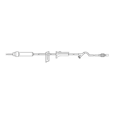 MedSource International - MS-83406 Primary IV Administration Set MedSource Gravity 1 Port 15 Drops / mL Drip Rate Without Filter 72 Inch Tubing Solution Without Flow Regulator