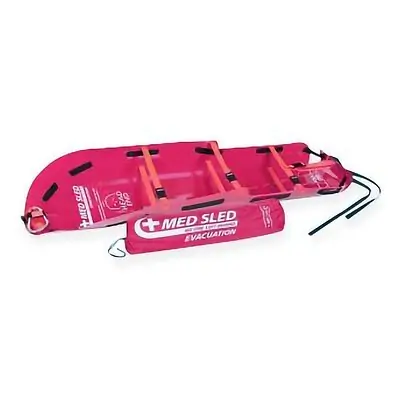 Medline - BND324736139 Evacuation Sled Med Sled® Red 36 X 84 Inch