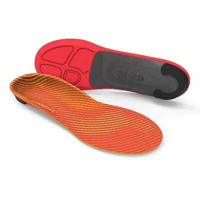Superfeet - FL786410 Runner Orthotic Insole Carbon Fiber / Foam / Nylon Women 10.5 to 12 / Men 8.5 to 10 Black / Orange / Yellow